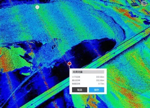 夜晚采集封冻河段堆冰激光雷达数据