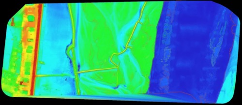 禅思L1激光雷达有效分辨河道凌汛情况